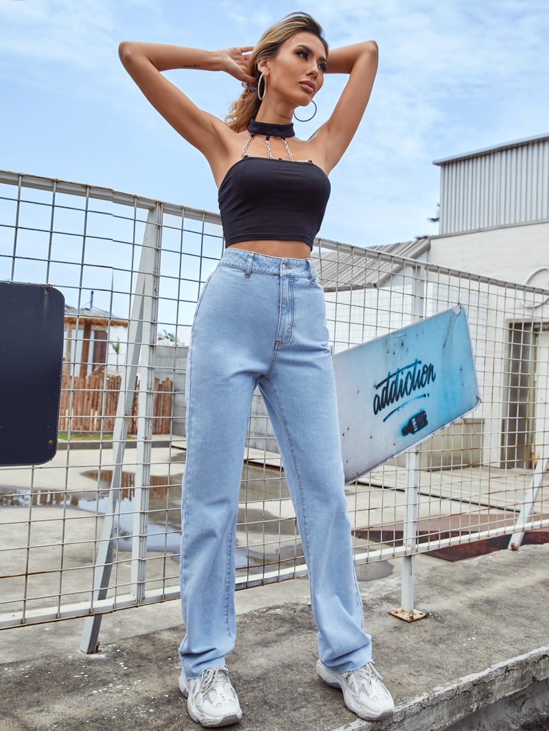 Wide Leg High Waist Jeans Women - Image 4