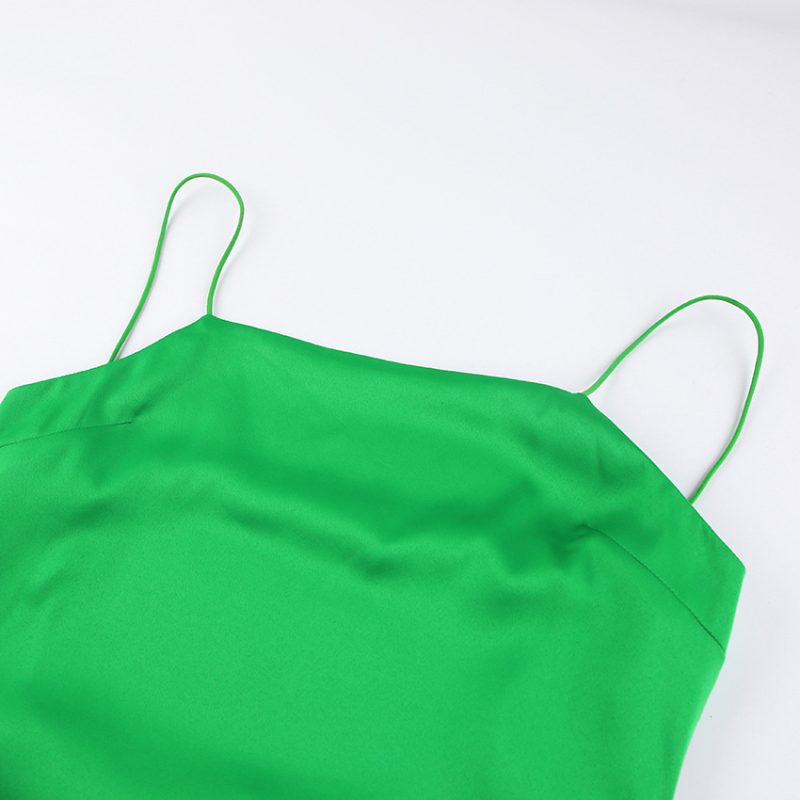 Summer Suspender Ice Silk Niche Dress - Image 5