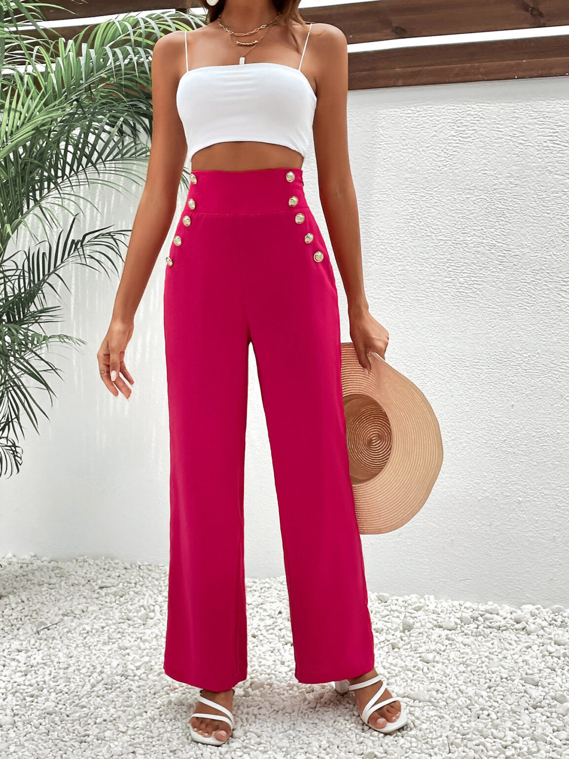 Wide Leg Pants Women Trousers - Image 5