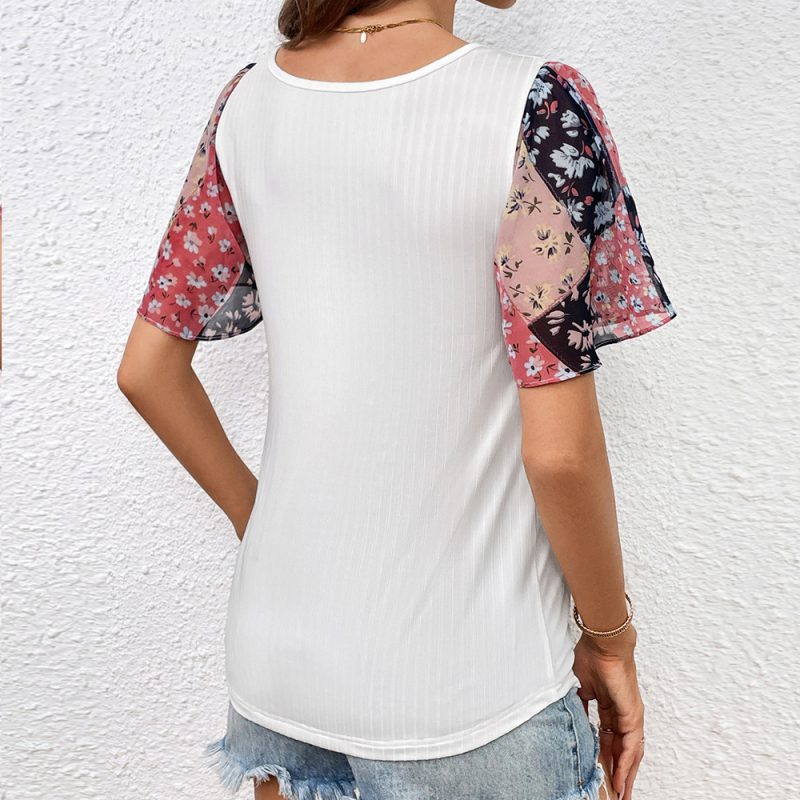 Emerald Stitching Short Sleeve T-Shirt - Image 4