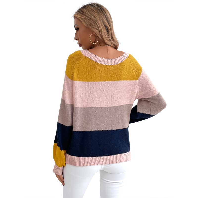 Loose Round Neck Pullover Sweater - Image 2