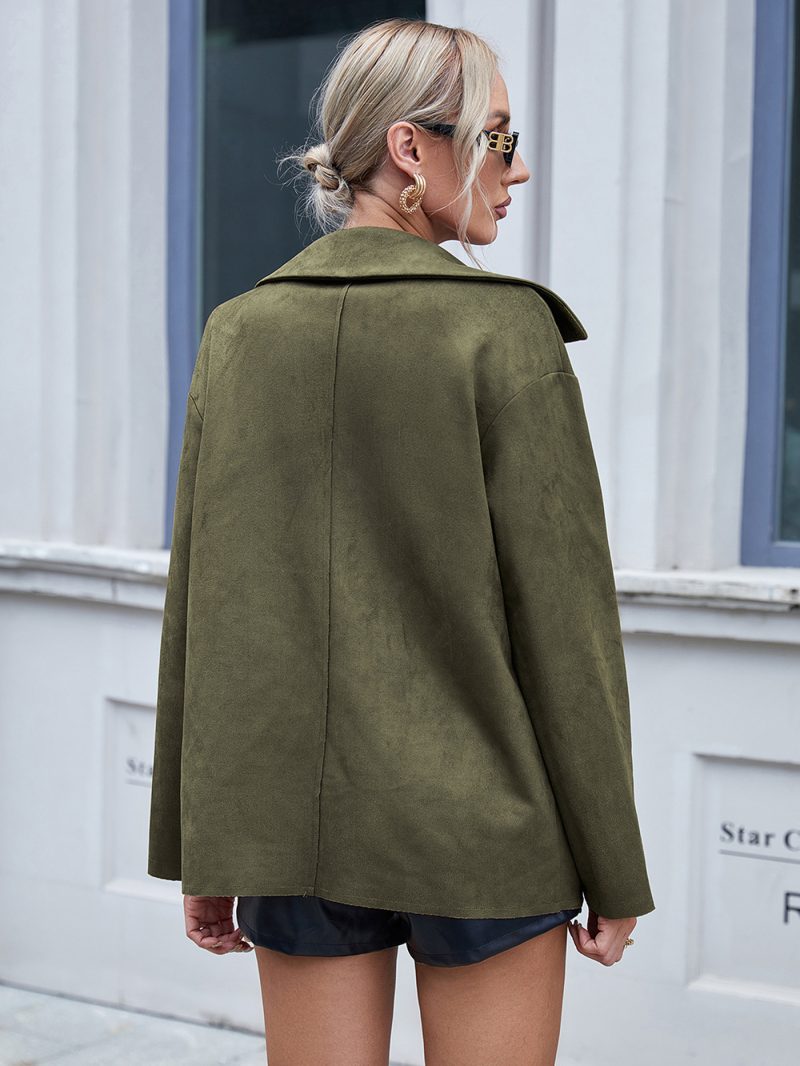 Suede Long Sleeve Shacket - Image 4