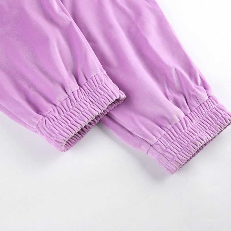 Velvet Cigarette Pants Jumpsuit - Image 8