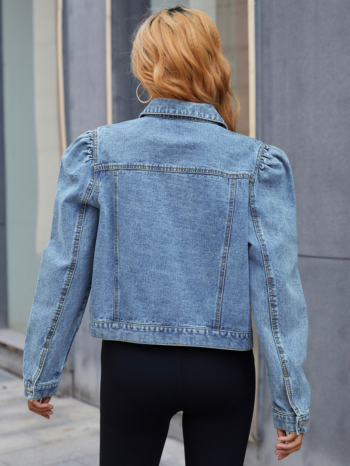 Casual Slimming Denim Coat - Image 2