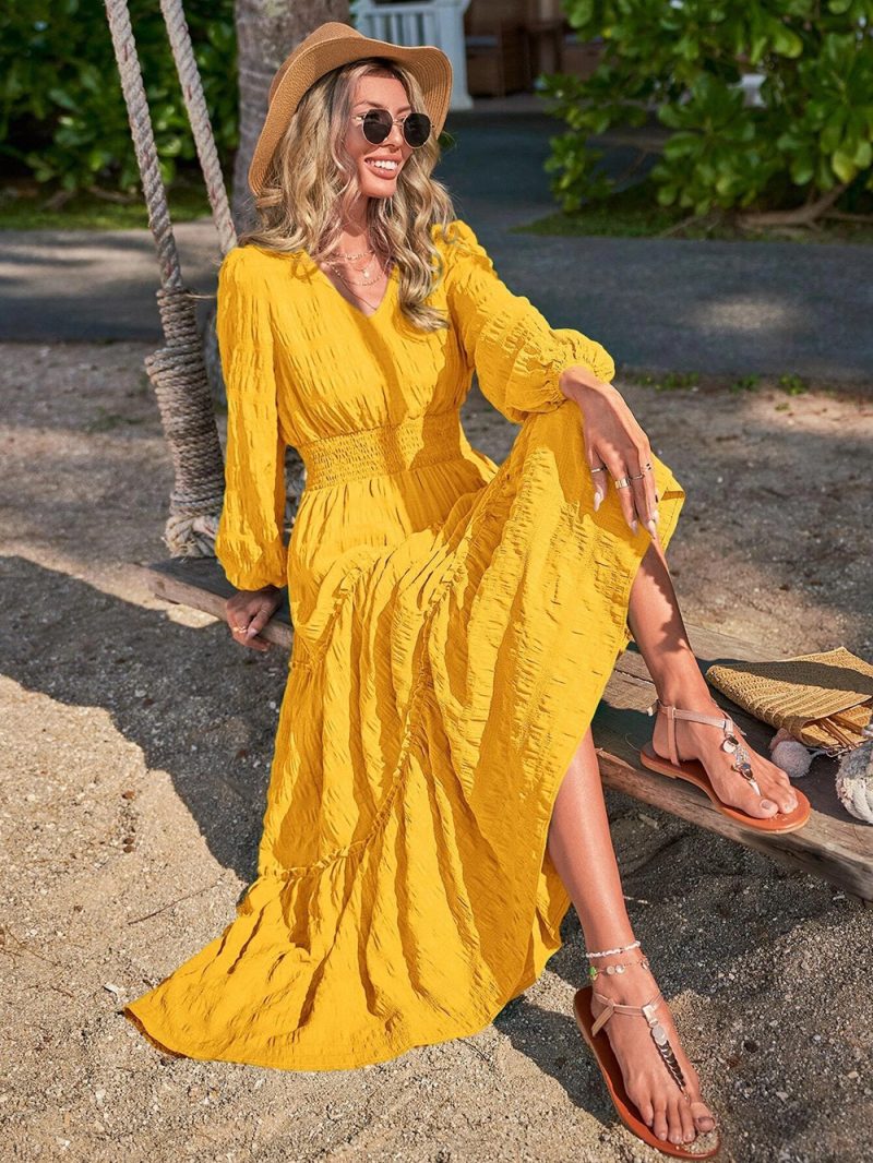 Long Sleeve Office Maxi Dress - Image 2