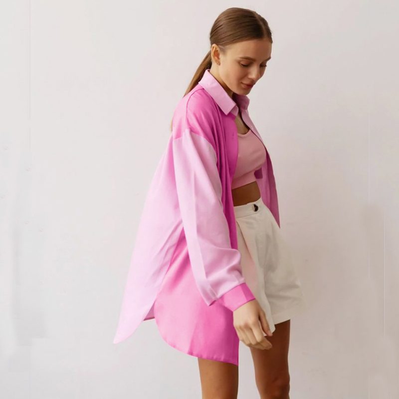 Summer Cotton Linen Collared Long-Sleeved Shirt - Image 4