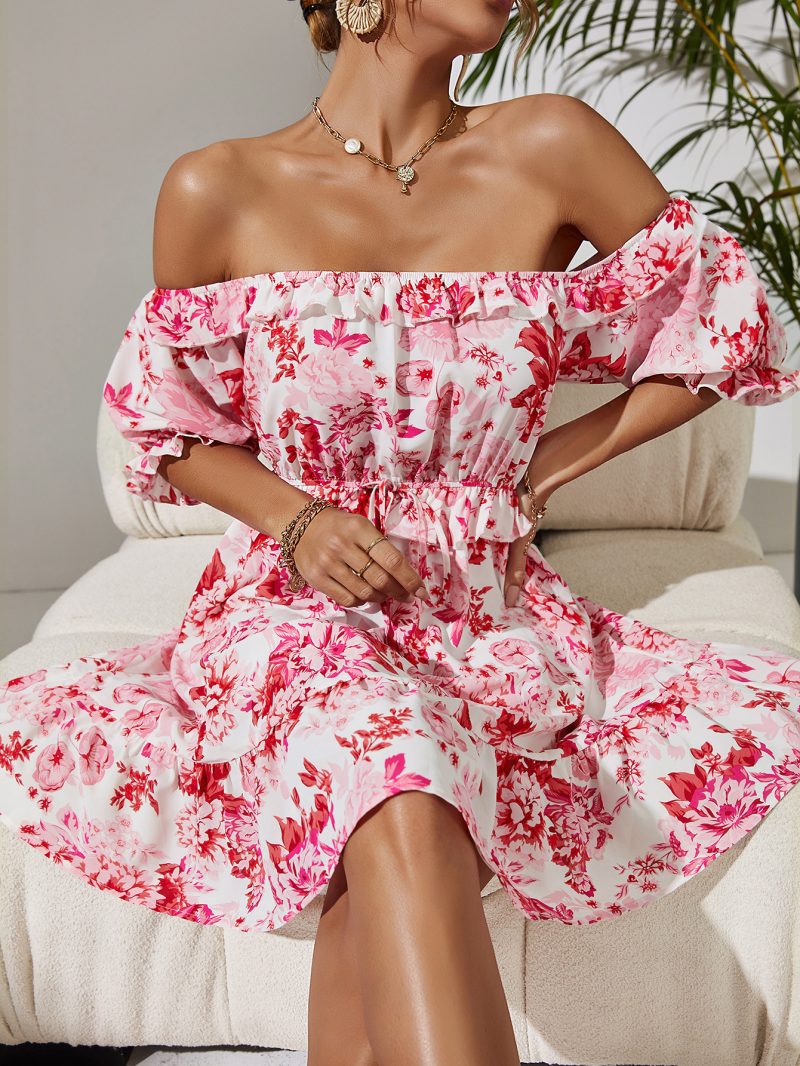 Shoulder-Baring Sexy Women's Dress - Image 3