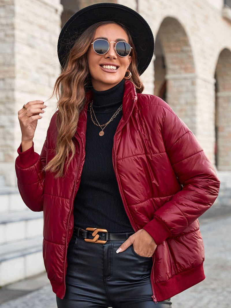 Casual Turtleneck Padded Jacket - Image 2