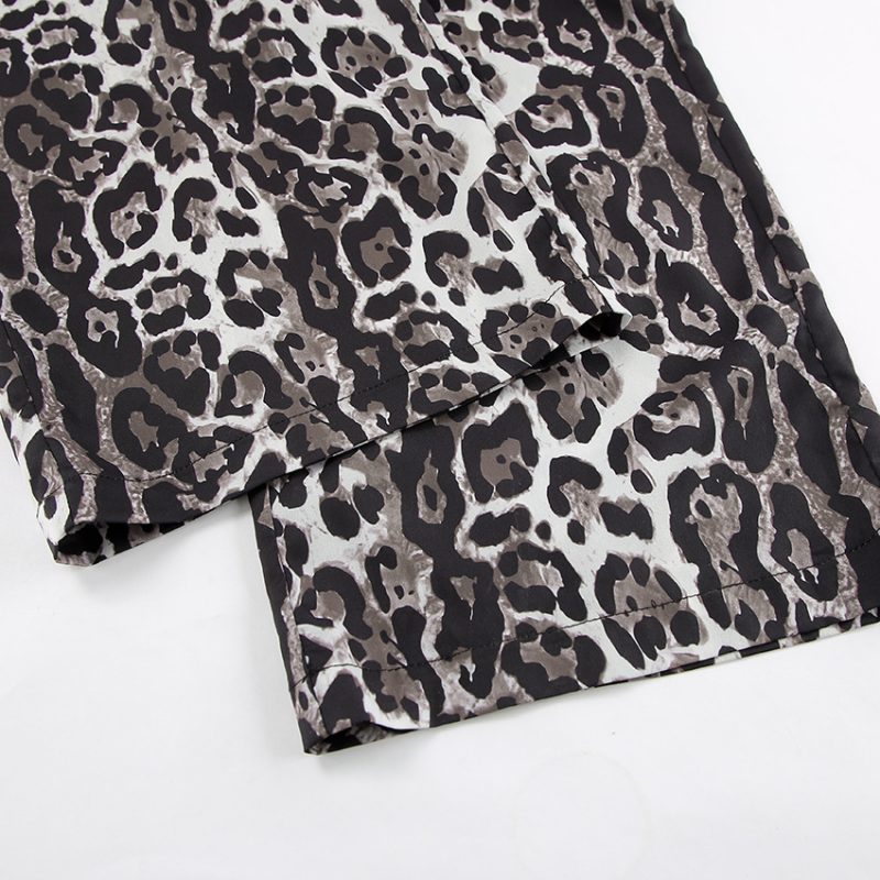 Leopard Print Wide Leg Trousers - Image 6