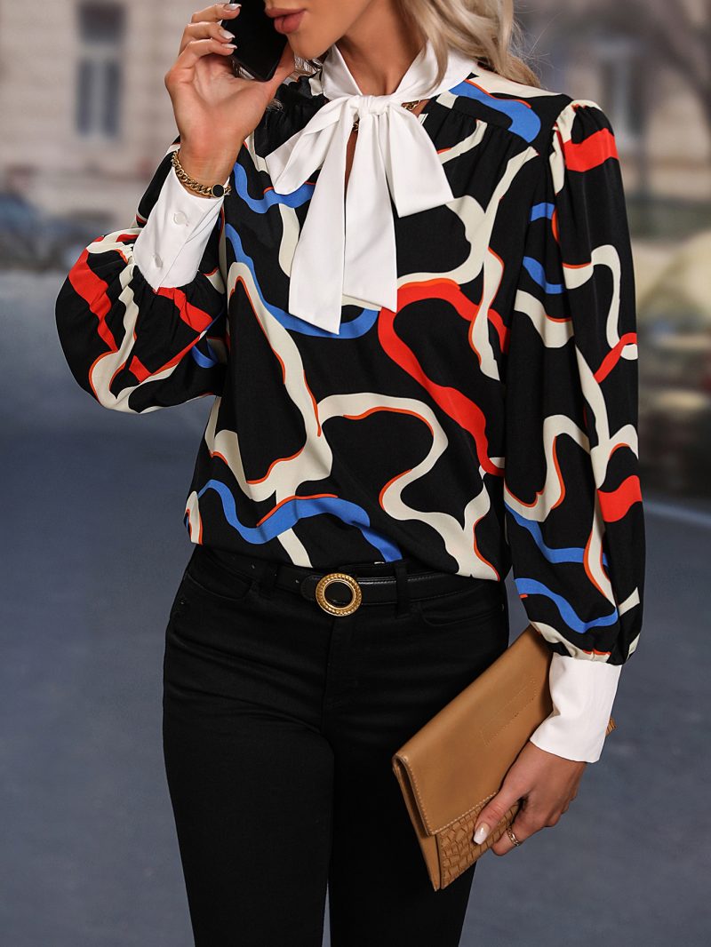 Painted Bow Long Sleeve Shirt - Image 3