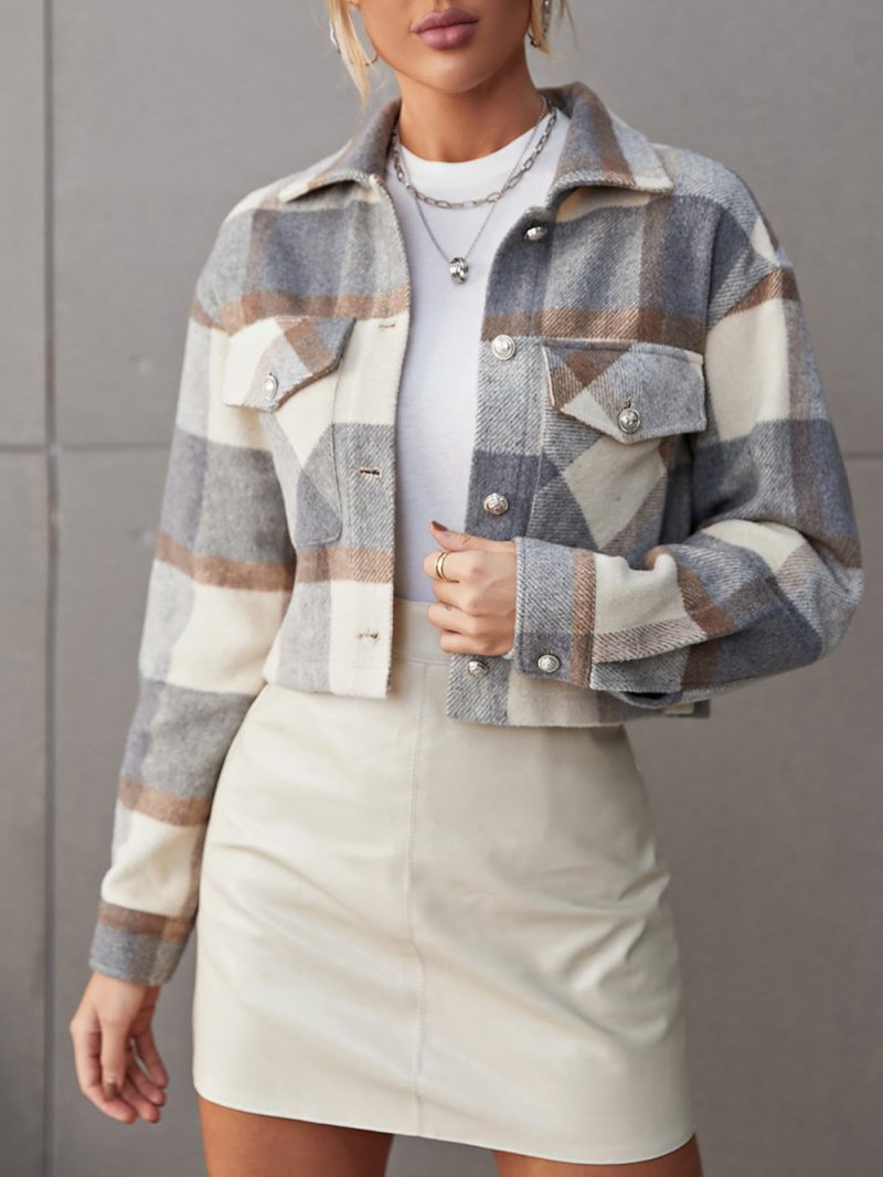 Lapels Woolen Office Shacket - Image 2