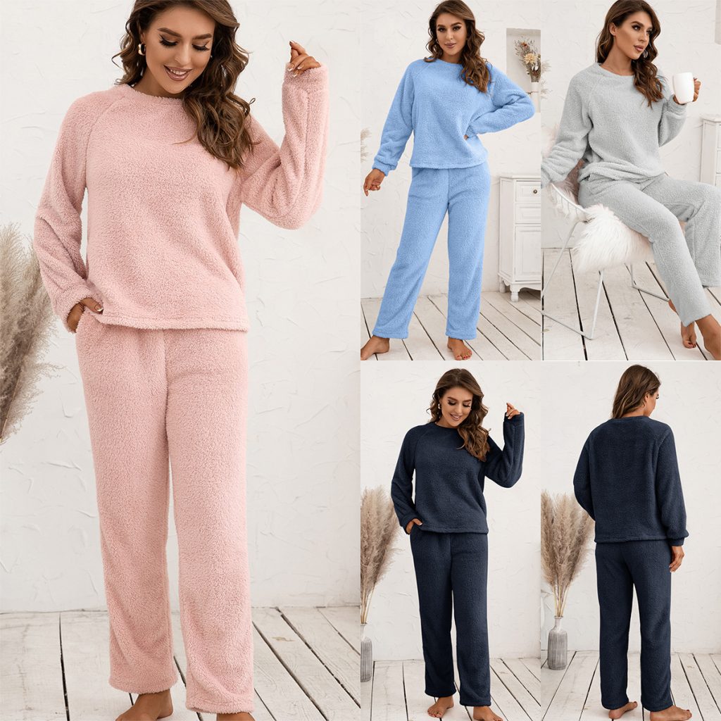Plush Hooded Sweater Set for Women Plus Size - Image 4