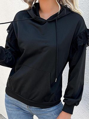 Long Sleeve Solid Color Hooded Sweater