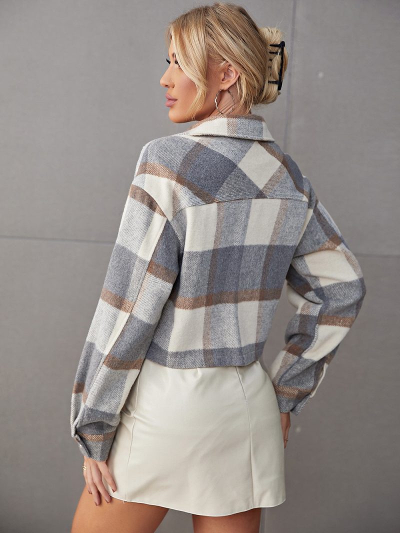Lapels Woolen Office Shacket - Image 4