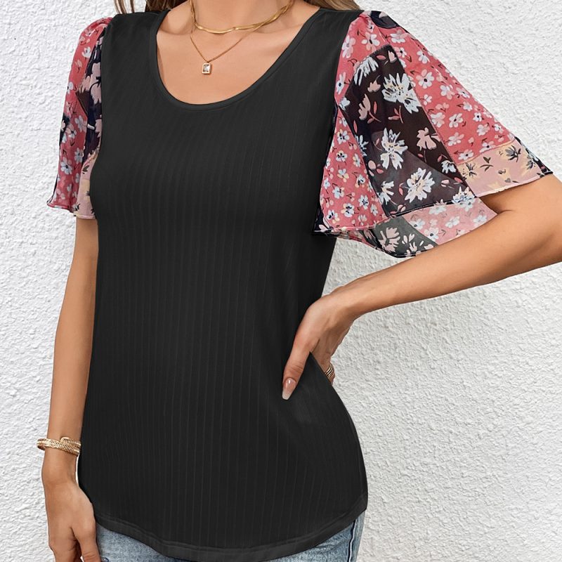 Emerald Stitching Short Sleeve T-Shirt - Image 2