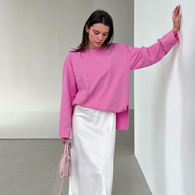 Loose T-Shirt for Autumn All-Match Elegance - Image 2