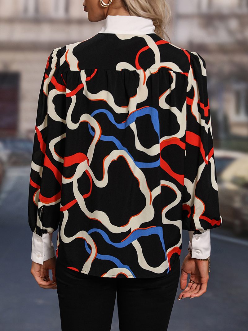 Painted Bow Long Sleeve Shirt - Image 5