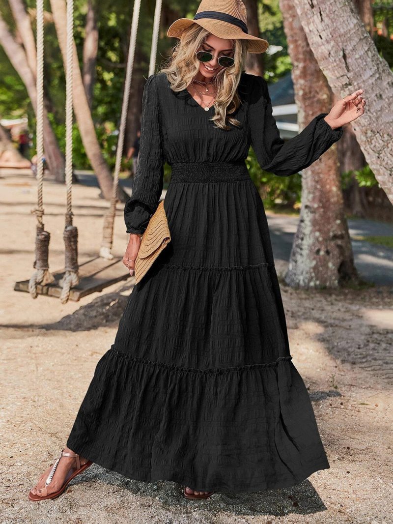 Long Sleeve Office Maxi Dress - Image 3