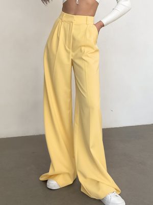 High Waist Summer Office Work Pants