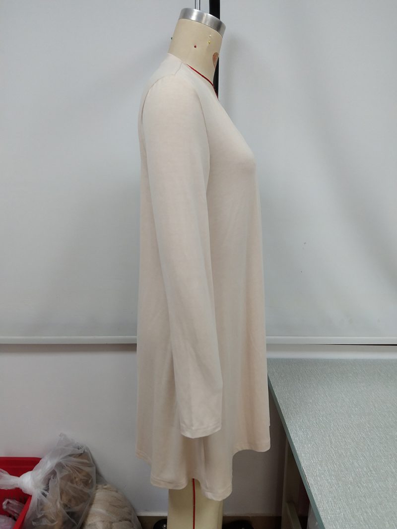 V-Neck Long Sleeve Shacket Dress for Women - Image 9