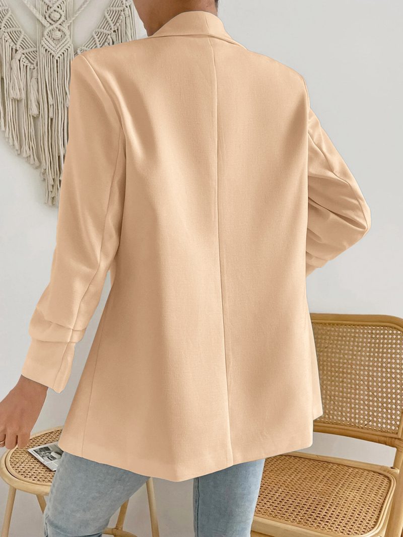 Collared Slim-Fit Office Coat - Image 4