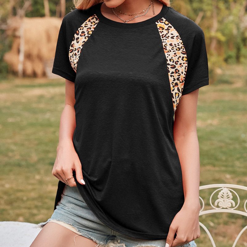 Leopard Print Short Sleeve T-Shirt - Image 2