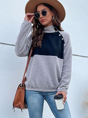 Long Sleeve Fleece Sweatshirt for Women