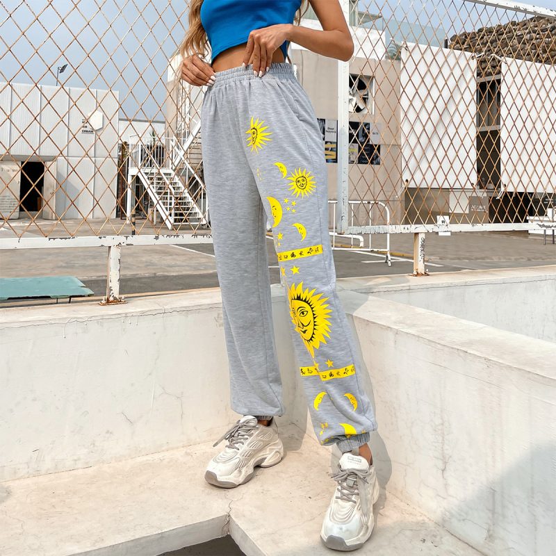 Patterned Sports Casual Pants for Women - Image 6