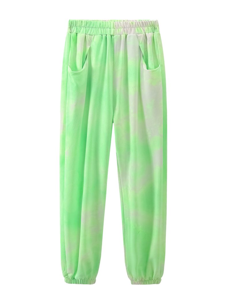 Casual Loose High Waist Ankle-Tied Pants - Image 5