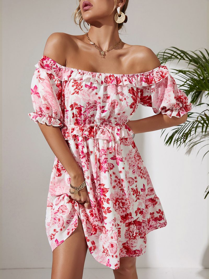 Shoulder-Baring Sexy Women's Dress - Image 4