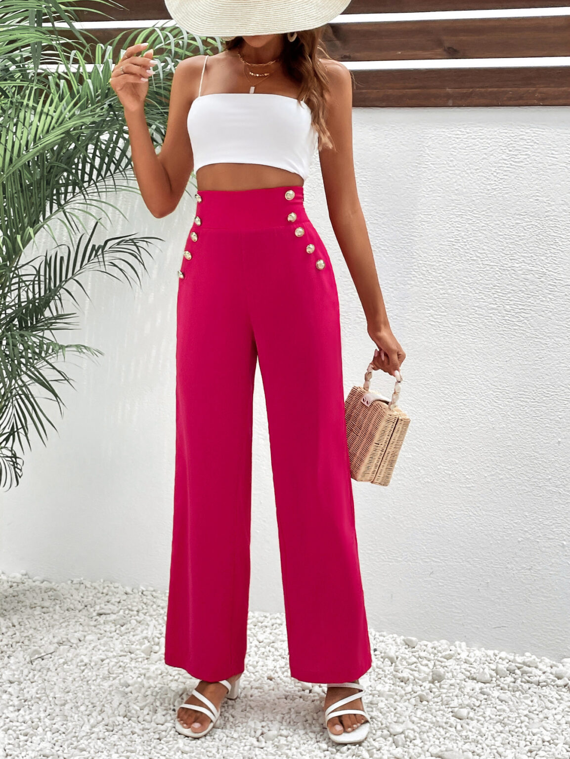Wide Leg Pants Women Trousers - Image 7