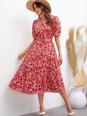 Best Short Sleeve Printed Women’s Dress