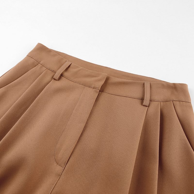 Fall Office High Waist Draped Pants - Image 8