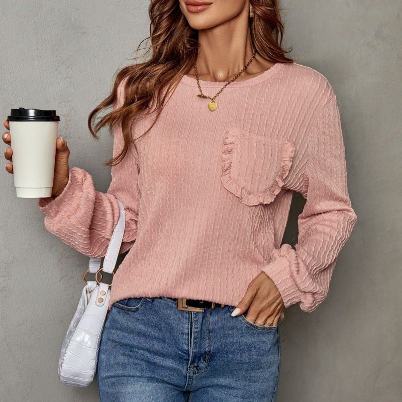 Casual Loose Solid Color Shirt - Image 2