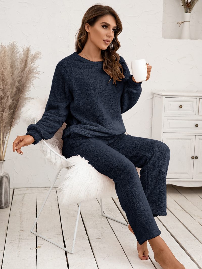 Plush Hooded Sweater Set for Women Plus Size - Image 5