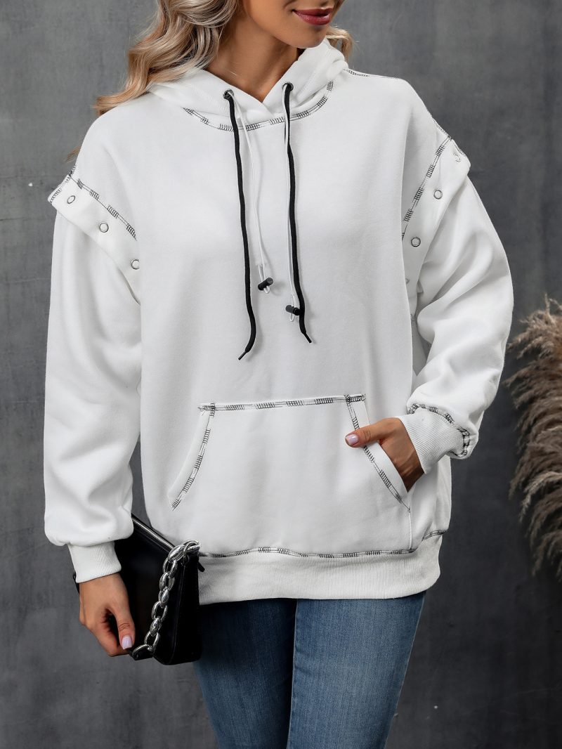 Hooded Raglan Sleeve Sweatshirt - Image 2