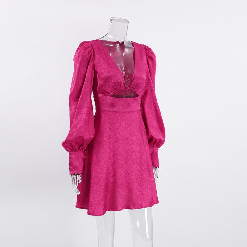 Autumn Sexy Jacquard Dress - Image 5