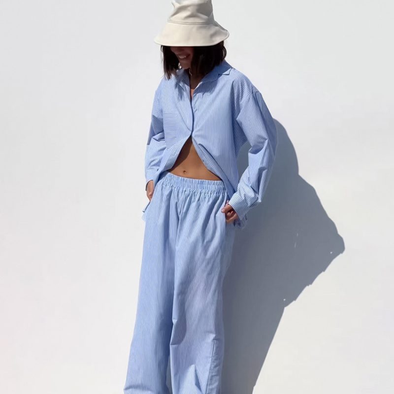 Autumn Comfortable Cardigan and Trousers Set - Image 4