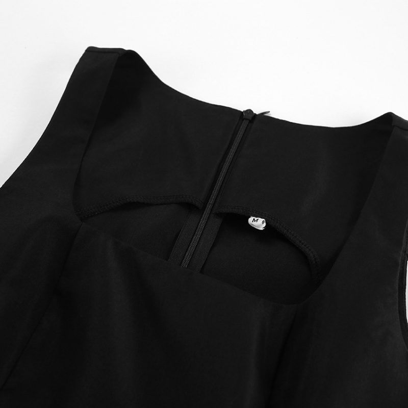 Breathable Summer Black Dress - Image 6