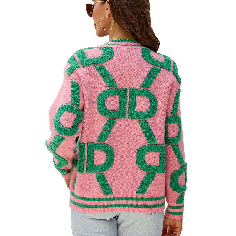 Collared Button-Up Knit Cardigan - Image 5
