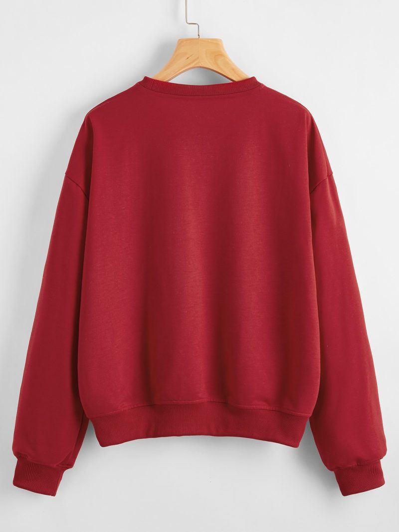 Christmas Long Sleeve Cartoon Sweater for Girls - Image 2