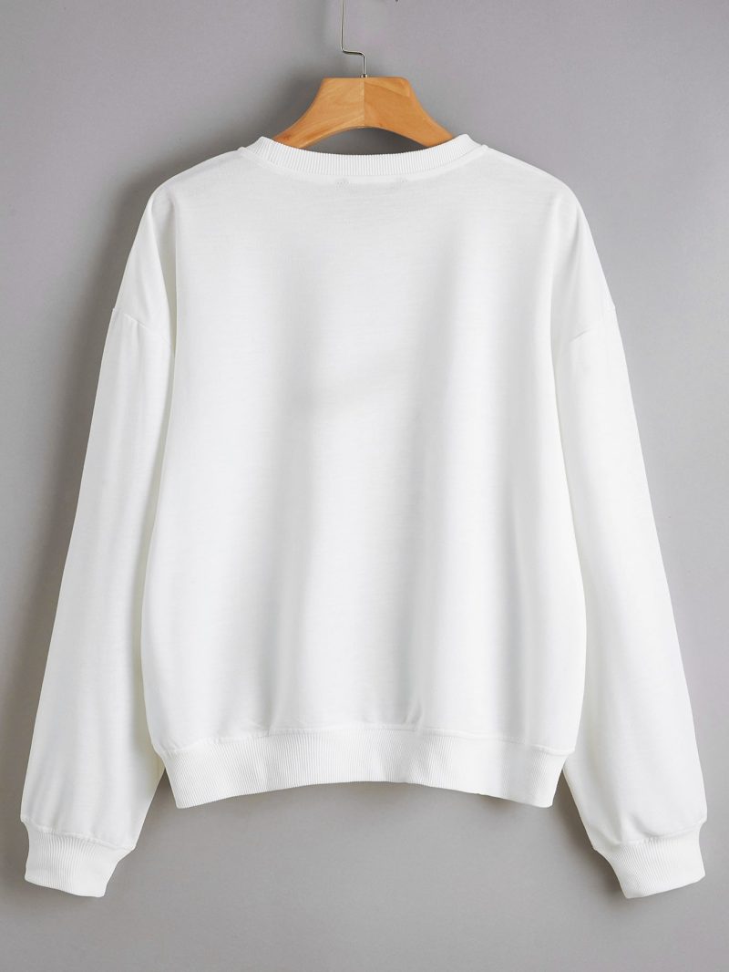 Christmas Long Sleeve Cartoon Sweater for Girls - Image 4