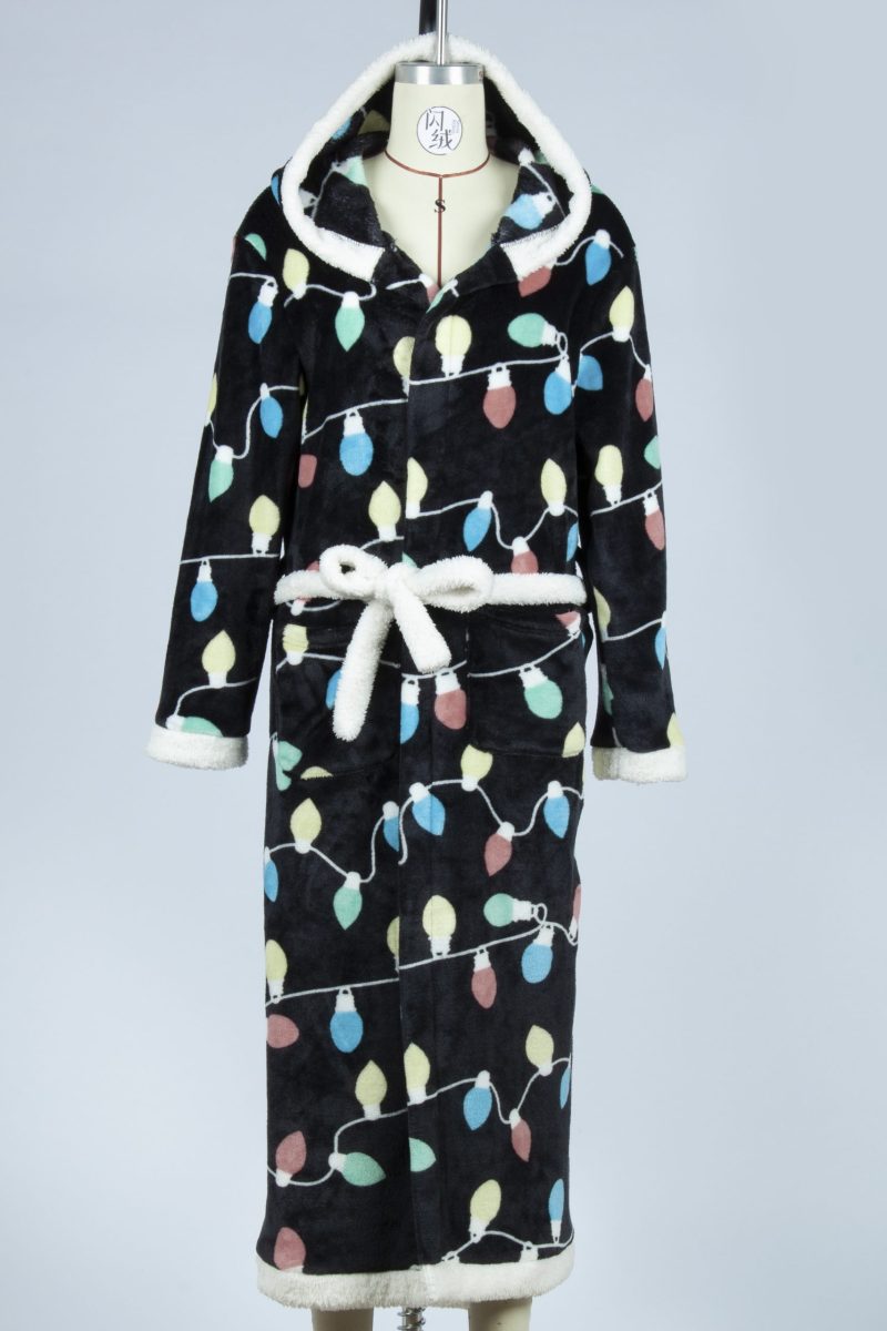 Christmas Nightgown Hooded Flannel Set - Image 4