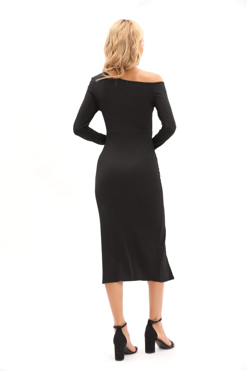 Slim Shoulders, Elegant Style: New Spring/Summer Sexy Long Midi Dress for Women - Image 2