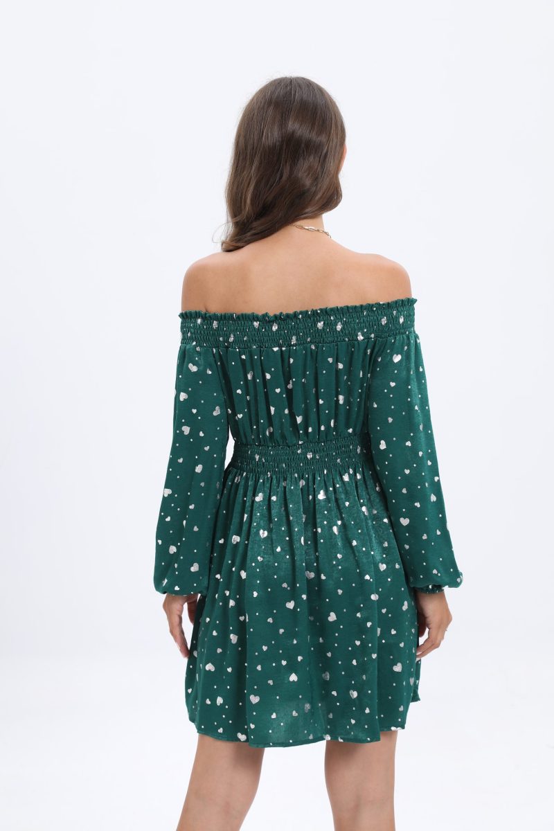 New Spring/Summer Elegant Collar Printed A-Line Dress for Women - Image 2