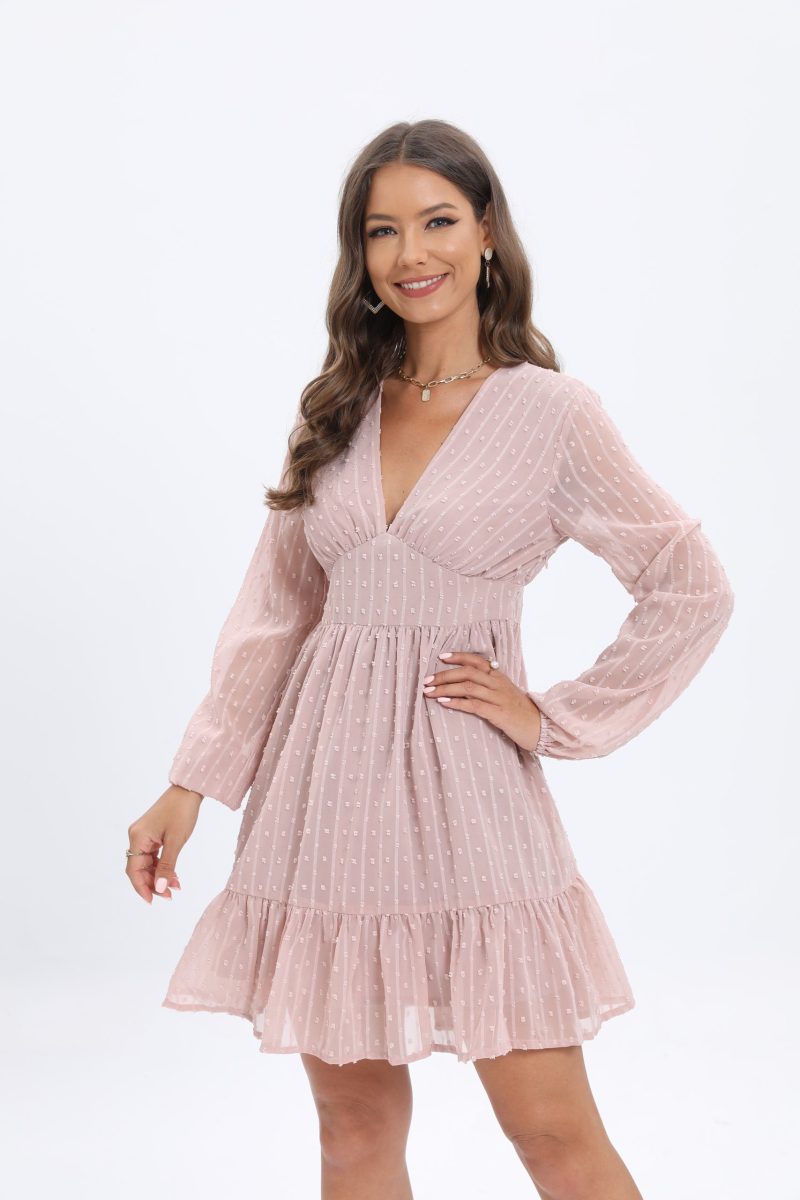New Spring/Summer Sexy Deep V Waist A-Line Dress for Women