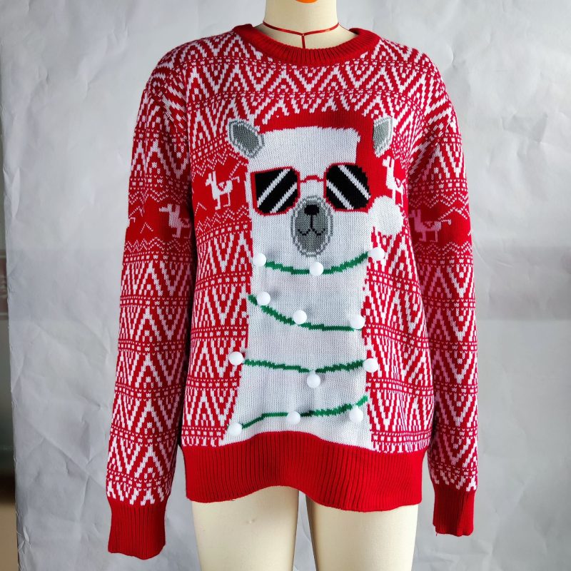 Christmas Festival Pet Alpaca Sweater - Image 5