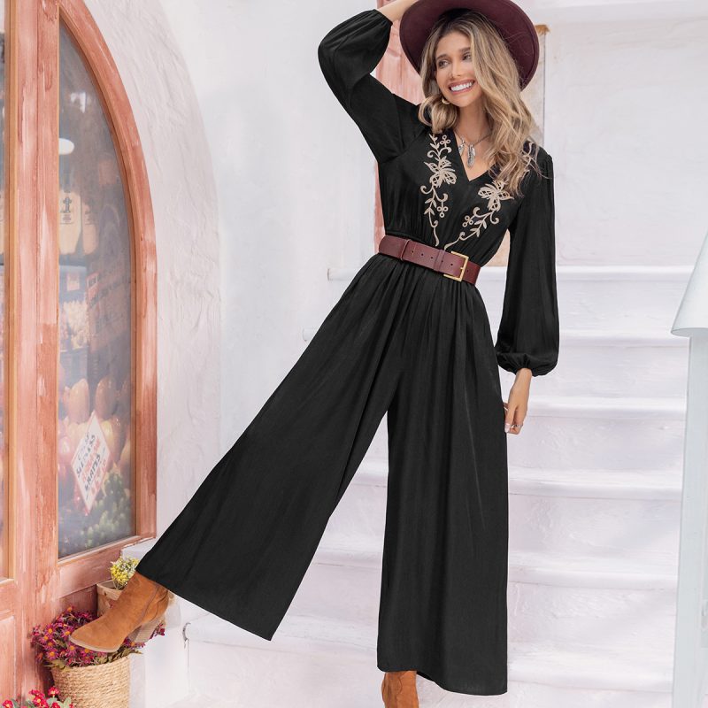 Mixed Batch Slimming Elegant Women's Printed Jumpsuit - Image 5