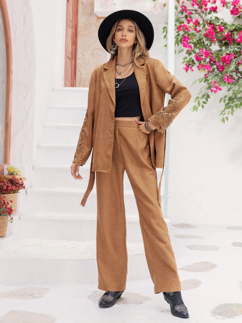 Women Coordination Convenient Business Occasions Two-Piece Suit - Image 3