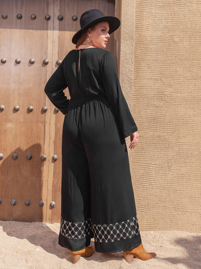 Plus Size Autumn/Winter Long Sleeve Jumpsuit - Image 5